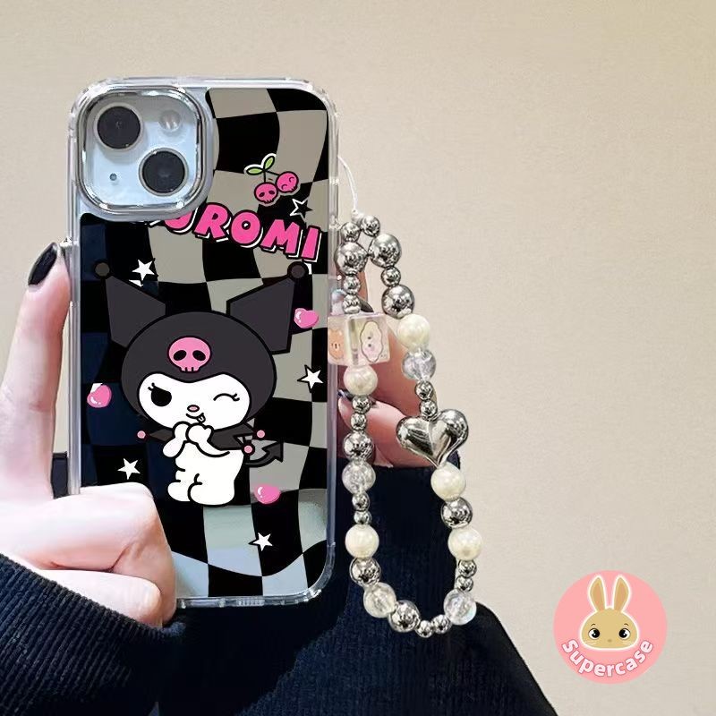 Kuromi กระจกลายสก๊อตเคสโทรศัพท์สําหรับRealme GT Neo7 Neo7X Neo6 Neo5 GT7 GT5 GT3 SE 240W Narzo N61 N