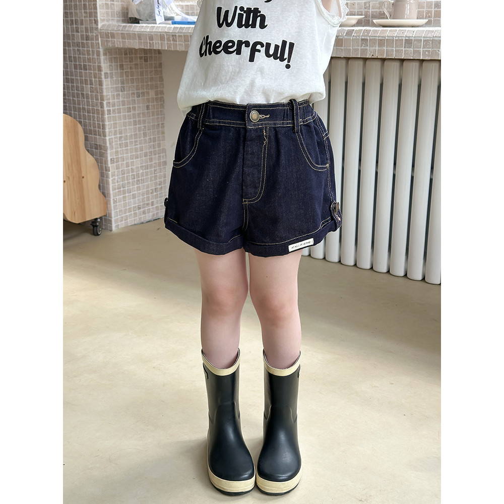 เด็กกางเกงขาสั้นผ้ายีนส์สาวฤดูร้อนเวอร์ชั่นเกาหลีสบายๆทุกการแข่งขันกางเกงแฟชั่น - รูปที่ 3