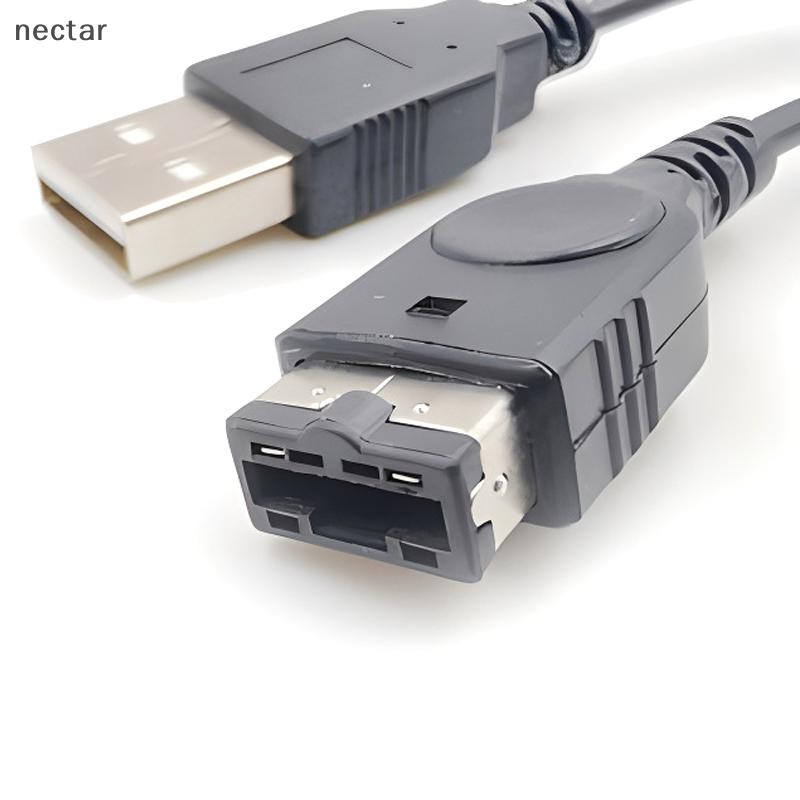 TAR 1PC สีดํา USB ชาร์จ Advance Line สายไฟสายชาร์จสําหรับ/SP/GBA/GameBoy/Nintendo/DS N