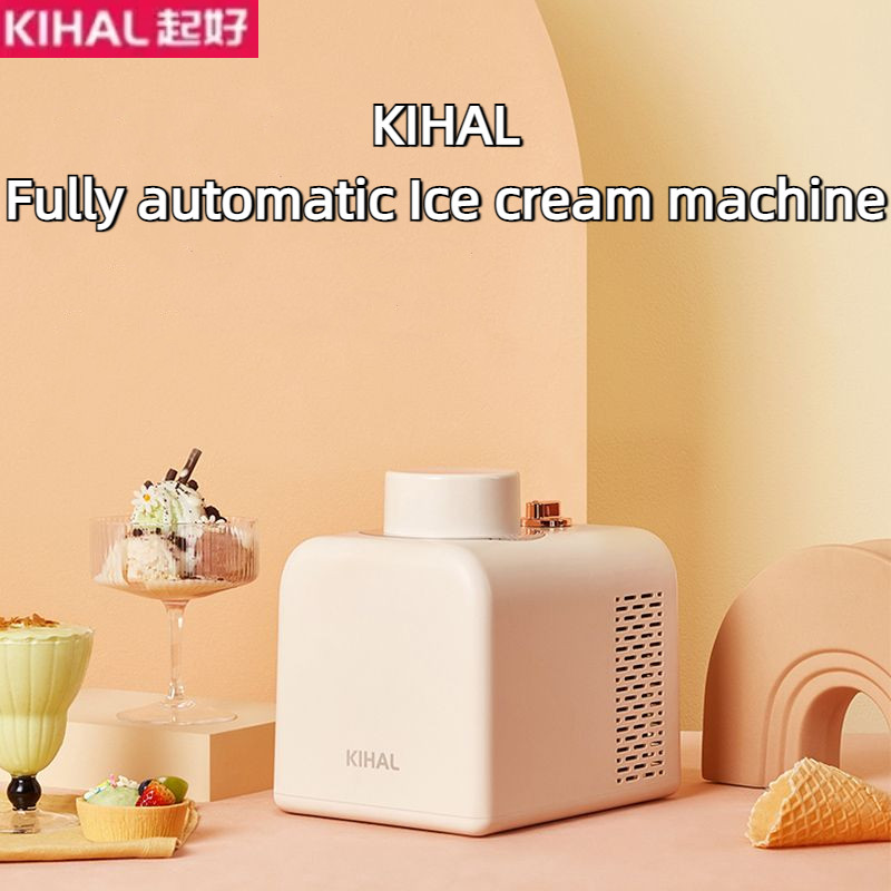 KIHAL เครื่องทําไอศกรีมอัตโนมัติในครัวเรือนขนาดเล็กไม่มี Pre-Cooling โฮมเมด Sheba Milkshake เครื่องด