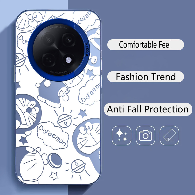 สําหรับ Oppo F29 Pro& Oppo F29 Pro 5G , น่ารักหุ่นยนต์แมว, Sunrise,เคสโทรศัพท์ IMD ป้องกันการตกเคลือ