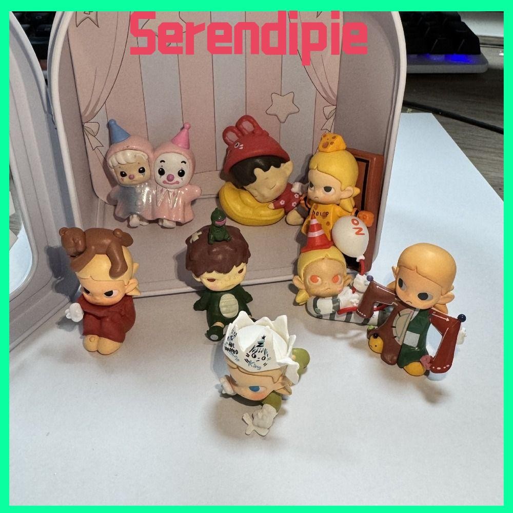 กล่อง SERENDIPIE Zsiga, We All Are Kids Series POPMART Mini Jewelry, This World No Adult Series POPBEAN Desktop Dolls Model