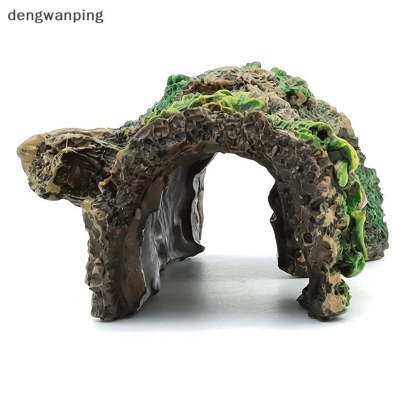 [Dew] Aquarium Hollow Tree อุโมงค์ถ้ําเครื่องประดับปลาสัตว์เลื้อยคลาน Hiding Shelter ตกแต่งตู้ปลาขนาดเล็ก Fishbowl อุปกรณ์เสริม [TH]