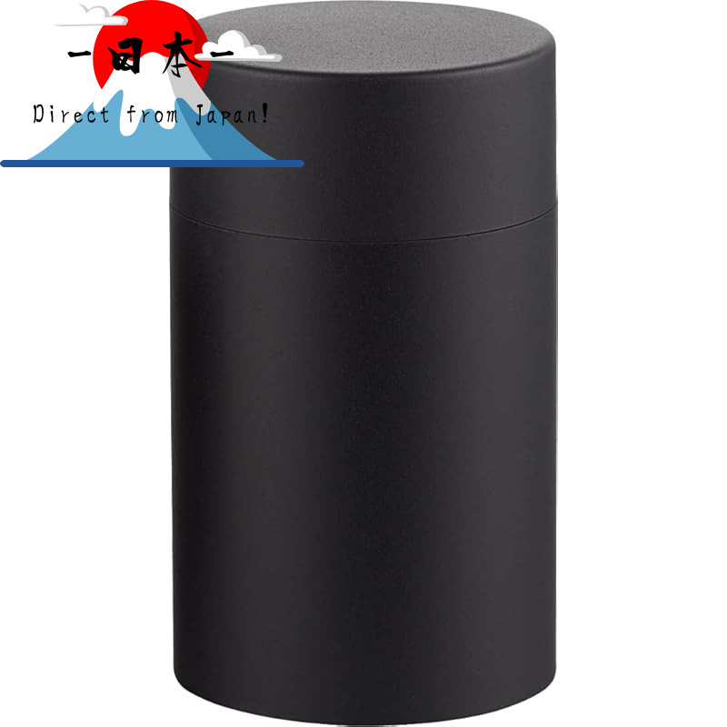 [Direct from Japan]
Miyazaki Seisakusho Tea Kiki Tea Canister (Large) Kuroiro Tea Canister CHA-10