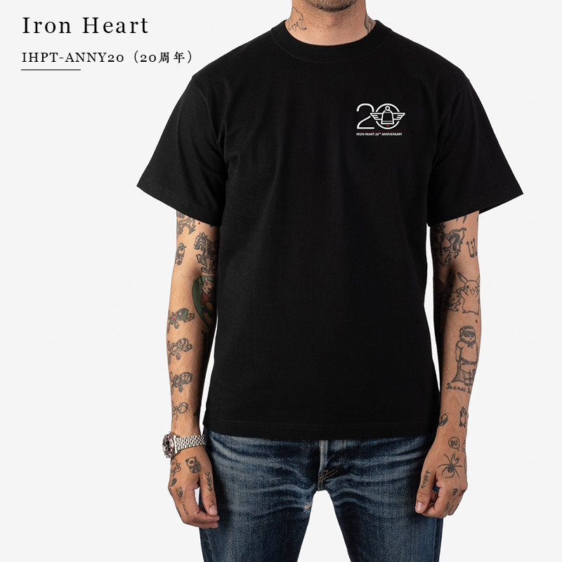 เสื้อยืดแขนสั้นพิมพ์ลายผ้าฝ้าย 100% IRON HEART IRON Anniversary
