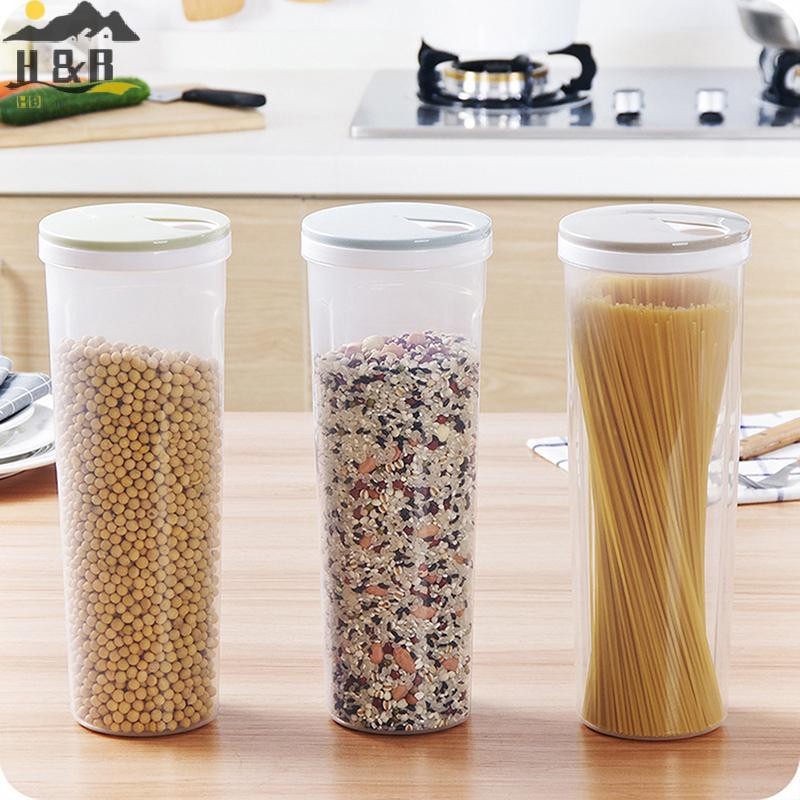 [H&B Apr] 1PC Noodle Spaghetti Food Storage Box Sealed Containers Leakproof Storage Box Crisper สําหรับธัญพืชสปาเก็ตตี้ก๋วยเตี๋ยวพาสต้าเมล็ดข้าว {th}