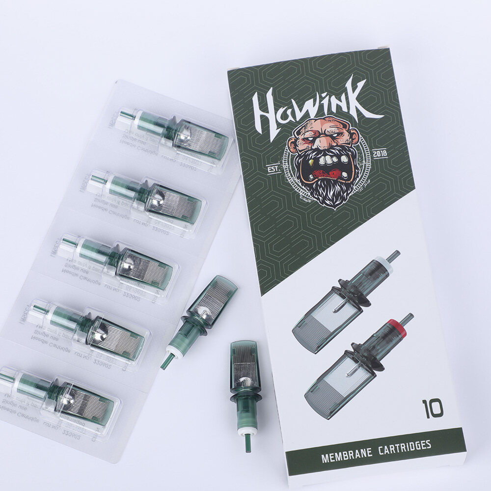 HAWINK 10 ชิ้น/กล่องขนาดใหญ่ตลับหมึก Bugpin โค้ง/รอบ Magnum/Mag M-Taper สเปรย์เข็มอุปกรณ์ขนาดใหญ่สําหรับเกาหลีแต่งหน้าหมุนเครื่อง RM/M1