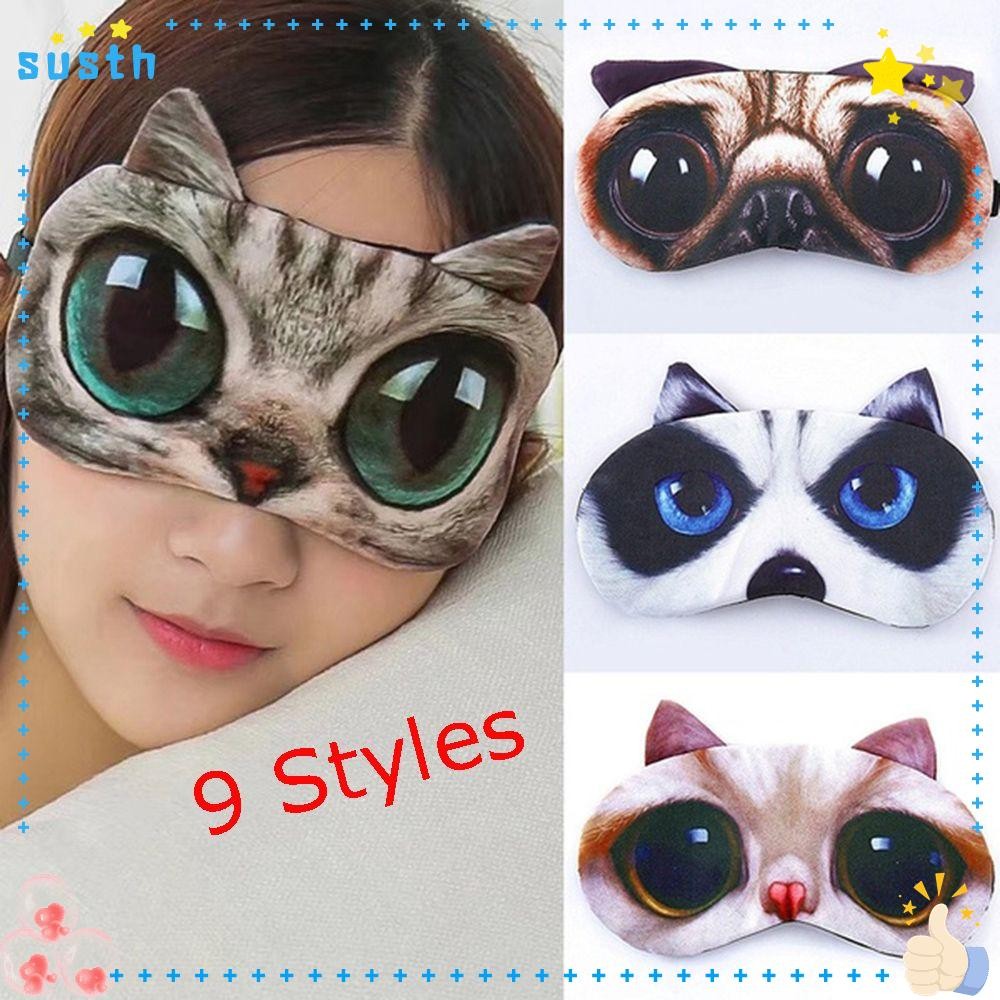 SUSTH Nap Eye Blindfold การ์ตูนสัตว์ Sleeping Aid