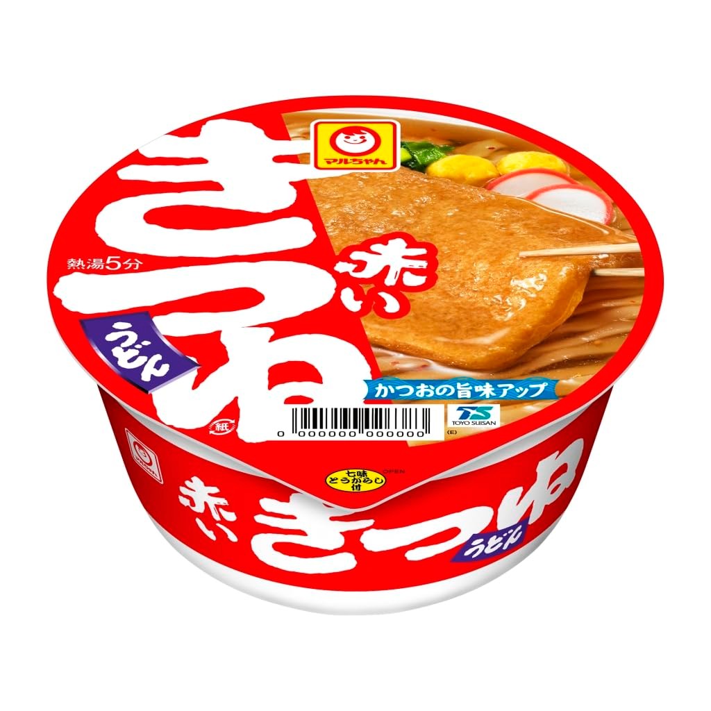 Maruchan Red Kitsune Udon East (96g x 12 units / Case sales) Cup Noodles Udon (with tempura / Kanto-