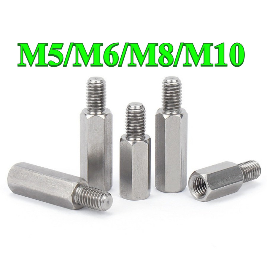 304 สแตนเลสหัวเดียวคอลัมน์หกเหลี่ยม,คอลัมน์แยกเมนบอร์ด M5/M6/M8/M10 (-PW-GL-TH)