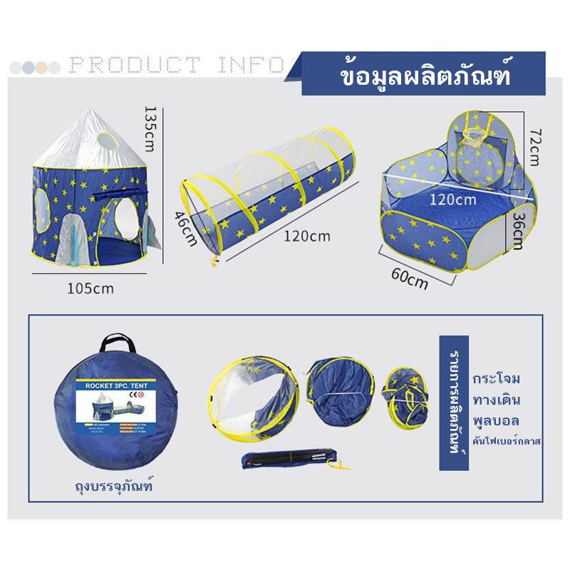 YTL เต๊นท์เล่นเด็กแบบพับได้ เต้นท์เจ้าชาย เต้นท์เด็ก บ้านของเล่น ชาย หญิง บ้านเด็ก เต็นท์เด็ก บ้5-7 ปี เต้นทปร - รูปที่ 5