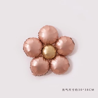 ใหม่แมทท์ห้ากลีบดอกเดซี่อลูมิเนียมฟิล์มลูกโป่งแฟชั่นย้อนยุคดอกไม้ตกแต่งงานวันเกิดตกแต่งงานวันเกิดงานปาร์ตี้ตกแต่งงานวันเกิดลูกโป่งงานปาร์ตี้