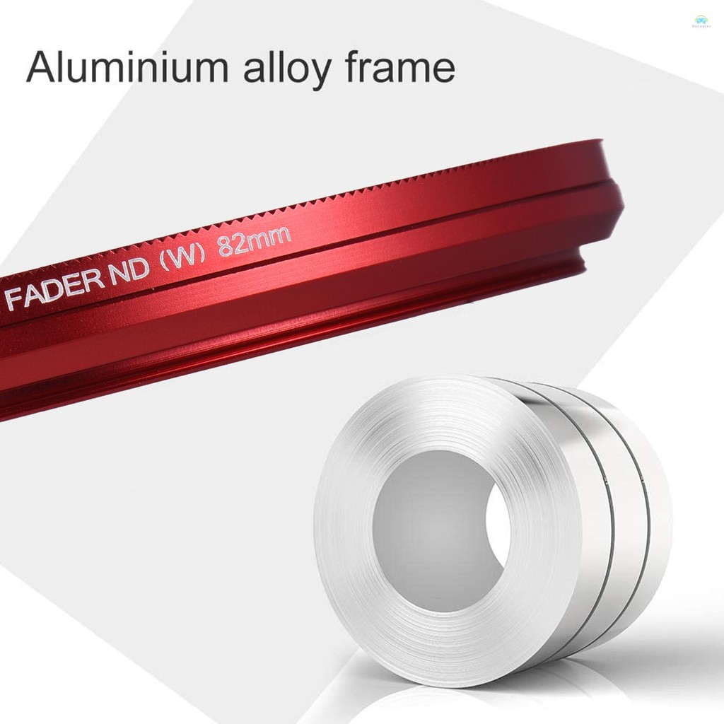 Yb2 ND แผ่น FOTGA 82 มม.Slim ND Fader Variable Filter Neutral Density ND2 ถึง ND400 สีแดงสําหรับ Canon DSLR กล้อง
