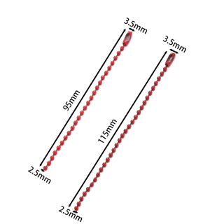 St.kunkka 20 ชิ้น/ถุง 11.5 ซม.โซ่ไข่ปลา พวงกุญแจป้าย Hand Tag Connector Links สําหรับ DIY Jewerlry ทําอุปกรณ์