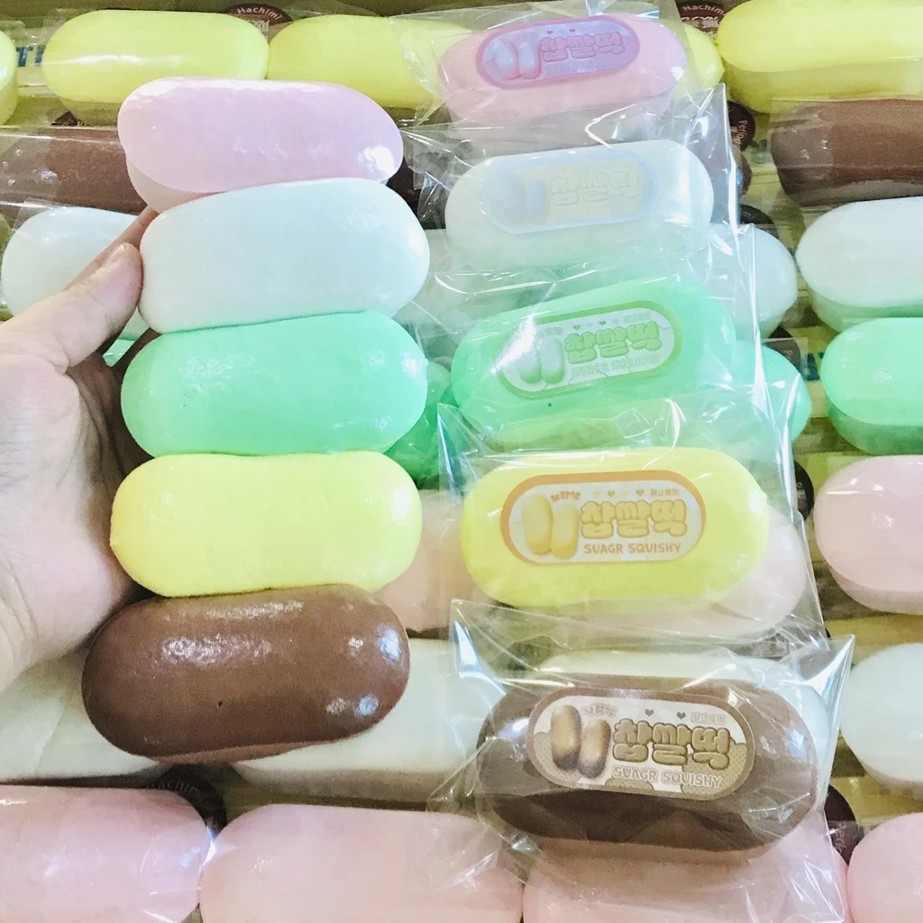 สกุชชี่น้ําตาล แท่งขนมปังสีมาการอง สกุชชี่ที่เพิ่มขึ้นช้า