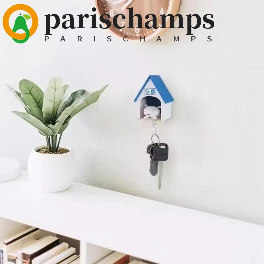 Parischamps พวงกุญแจสุนัขเครยอนชินจัง, พวงกุญแจรถการ์ตูน, ที่แขวนกุญแจบ้าน, จี้กระเป๋าที่ไม่ซ้ํากัน Charms เครื่องประดับอะนิเมะพวงกุญแจของขวัญ