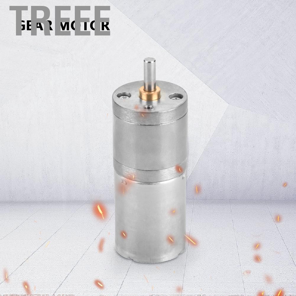 Treee 25GA-370 DC 12V Micro Gear Box เครื่องยนต์ ลดความเร็วเกียร์สำหรับล็อคอิเล็กทรอนิกส์