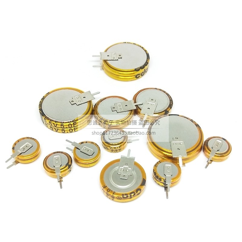 V ประเภท Super Ferra Capacitor 5.5V 0.022 F/0.047 F/0.1 F/0.33 F/0.47 F/1F/1.5 F/4.0 F/5.0 F ยี่ห้อใหม่