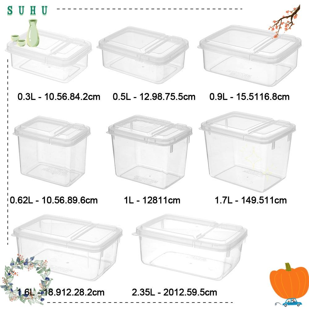 Suhu Bento Box Food Outdoor Plastic Flip cover design Camping Tableware Meal Storage Container