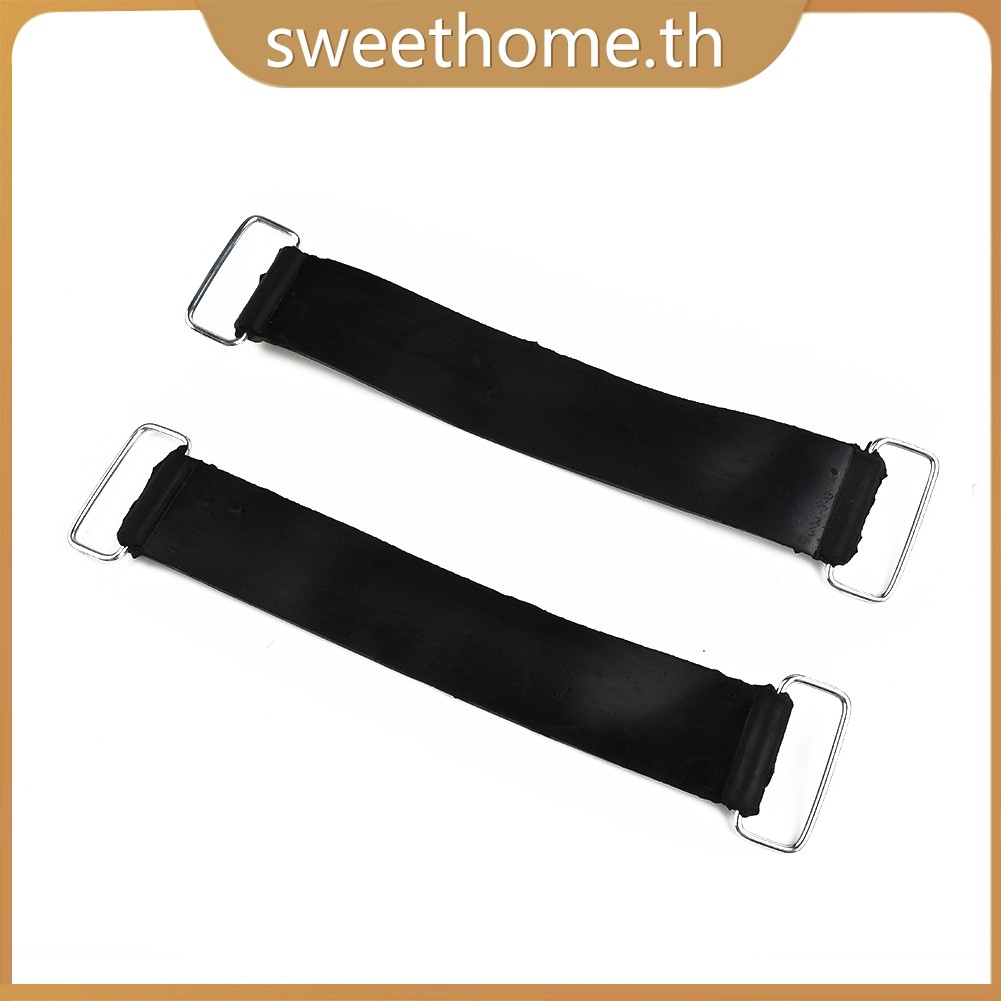 <SWHOME> 2 ชิ้นรถจักรยานยนต์ยางแบตเตอรี่สายรัดเข็มขัดสําหรับ Suzuki 18-23 ซม. <OCTOBER>