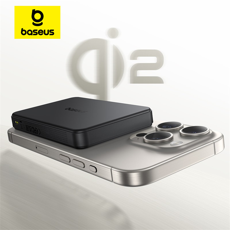 Baseus ใหม่ Qi2 Magnetic Power Bank 10000mah 15Wชาร์จไร้สาย 22.5Wชาร์จแบบมีสายQi2-CertifiedสําหรับiPhone 16 15 14 13 12 Pro Max