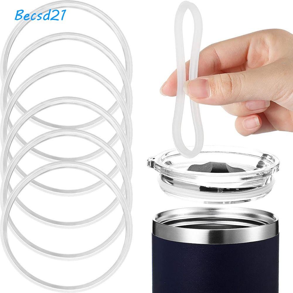 Becsd 1/4pcs แหวนซีลขวดน้ํา, 16oz & 20oz Travel Mug Great Sealing Effect ปะเก็นฝาปิดแก้วน้ํา, ซิลิโคนกันน้ําถ้วยปะเก็นป้องกันการรั่ว
