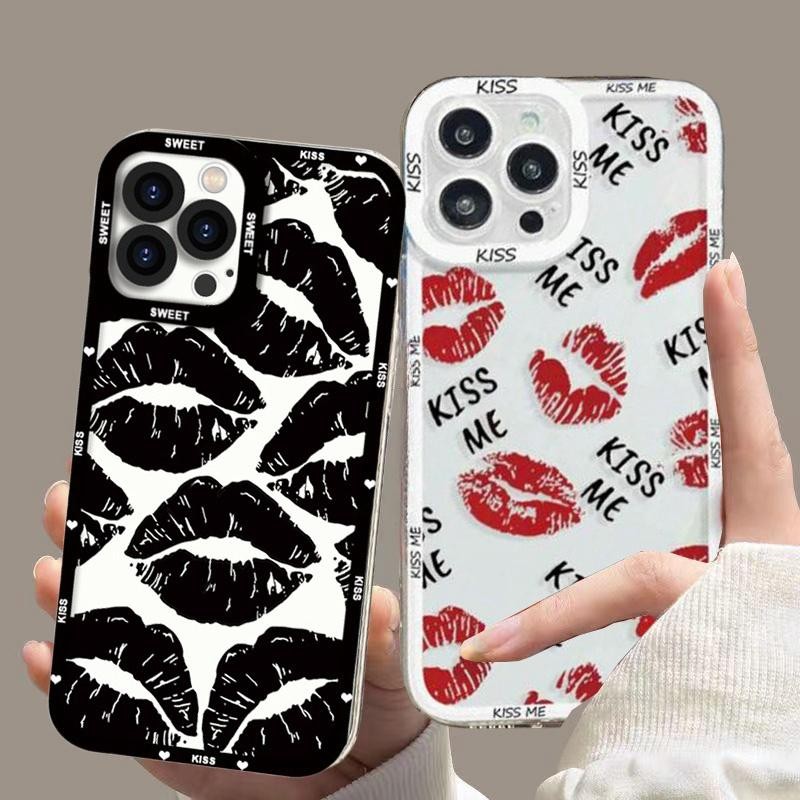 Yเคสโทรศัพท์พิมพ์ลายริมฝีปากสำหรับ OPPO Reno 10 11 5G 10 Pro PLUS 11F 6 8 Pro 5 6 Lite 7 4G 8T 4 5F 