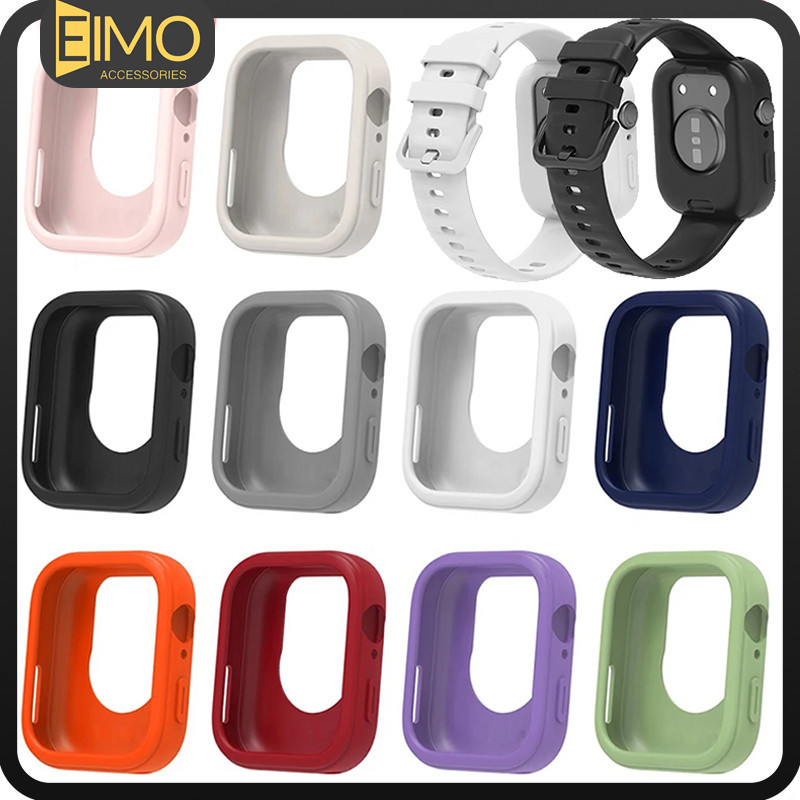 ซองซิลิโคน For Huawei Watch Fit 4/Huawei Watch Fit 4 Pro ฟิล์มป้องกันหน้าจอกันชนยางนุ่ม for Smartwatch for Huawei Fit 3