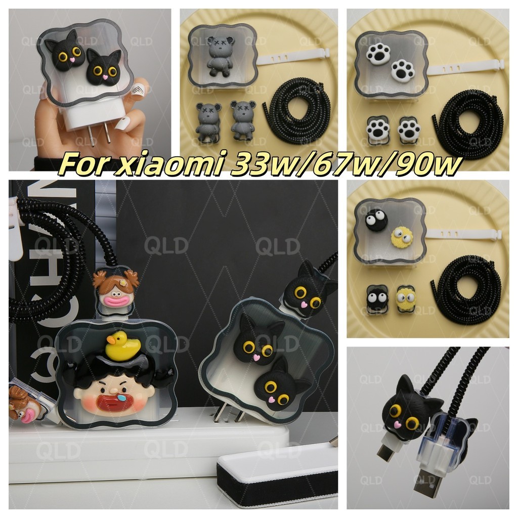 สาวตลกxiaomi charger ProtectorสําหรับRedmi note 12 ChargerกรณีMDY-12-EHสําหรับXiaomi 33w 67w 90WสายP