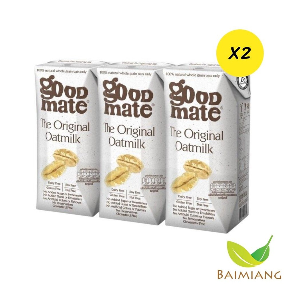 (2 แพ็ค) Goodmate นมโอ๊ตออริจินอล ขนาด 180 ml. (03559-6)