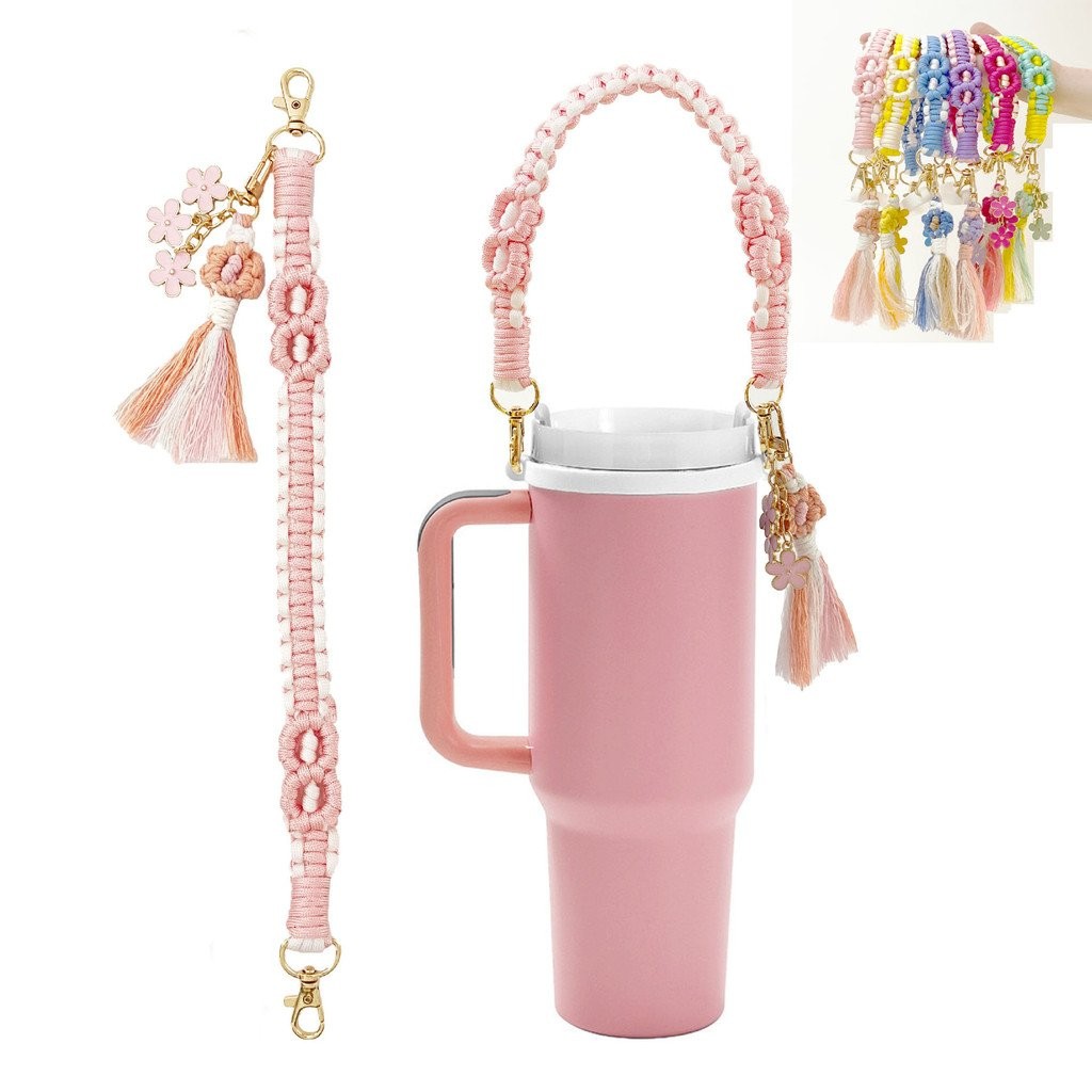 ที่จับขวดน้ำพร้อมสายรัดสำหรับ Stanley 20-40oz Tumbler okala 24-40oz Water bottle STRAP Stanley CUP Accessories