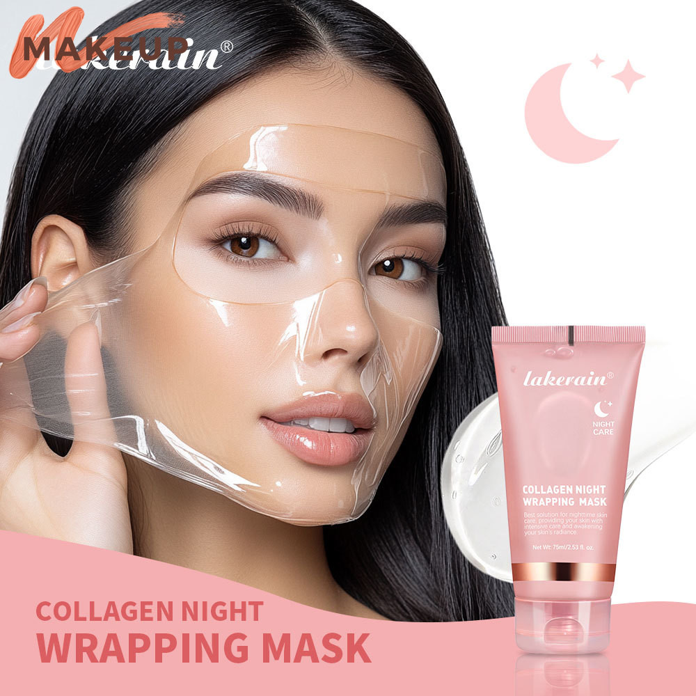 Collagen Tear-Off Mask - Exfoliating Night Cream Facial Mask - ผลิตภัณฑ์ดูแลผิว - ให้ความชุ่มชื้น ต่อต้านริ้วรอย กระจ่างใส - Overnight Wrapping Mask