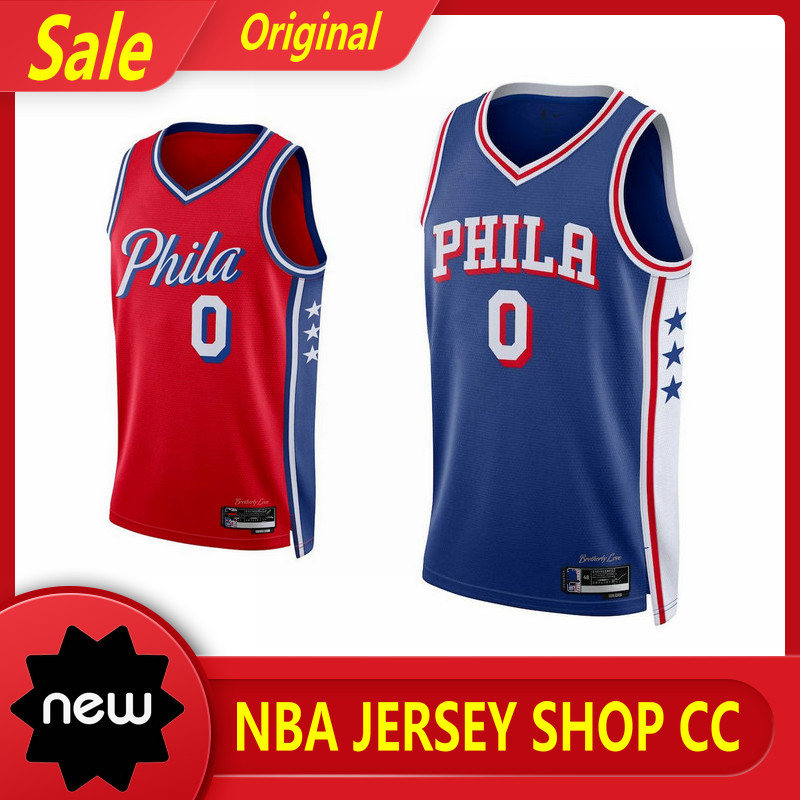 เสื้อบาสเก็ตบอล Philadelphia 76ers ของ Tyrese Maxey