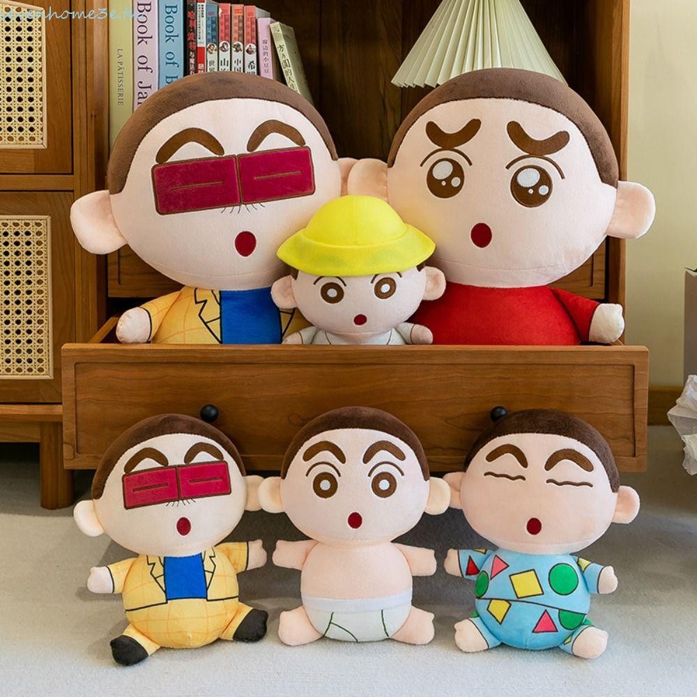 Sevenhome3e ของเล่นตุ๊กตาเครยอนชินจัง, ของเล่นตุ๊กตา PP ผ้าฝ้าย Shin-chan ตุ๊กตาของเล่น, ตกแต่งบ้านอะนิเมะ 25 ซม.น่ารักตุ๊กตาดินสอสีผู้ใหญ่เด็ก