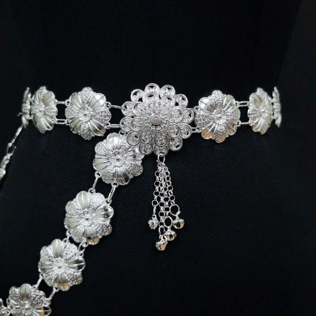 Vintage jewelryเข็มขัดลายไทย เข็มขัดเครื่องประดับชุดไทย (ของพร้อมส่ง)
