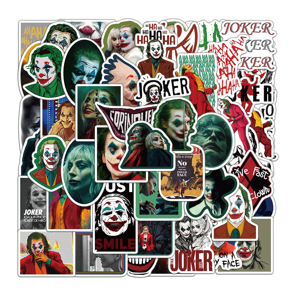 50 ชิ้น Joker 2 Thriller ภาพยนตร์สติกเกอร์กันน้ํา PVC