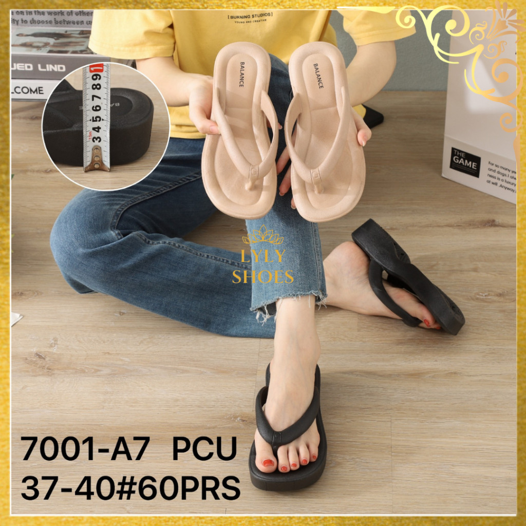 รองเท้าแตะผู้หญิงส้นเตี้ยนําเข้า Balance 7001-A7