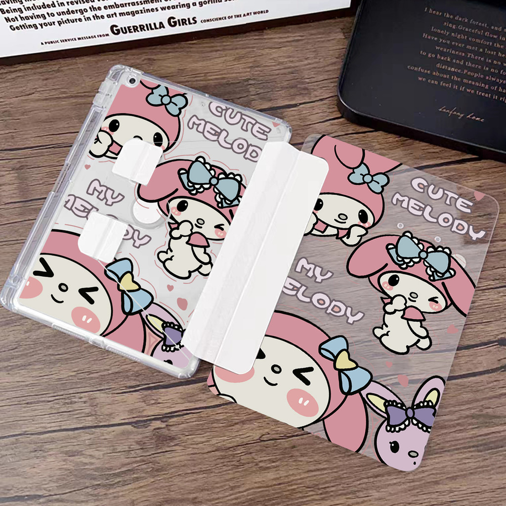 Crystal Frosted Glass Case forไอแพด pro10.5 11 Pro11 Air13/pro12.9 mini6 Air1/2 3,4/5,gen5/6 7/8/9 10 เคสอะคริลิคฝาขุ่น