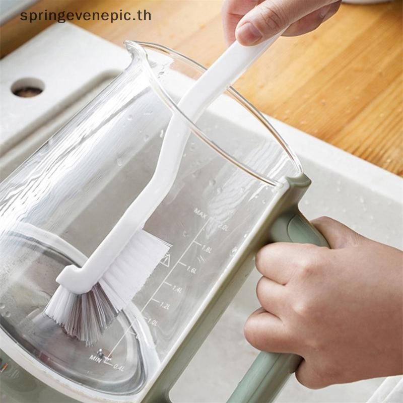 Springevenepic Clean N แปรงแปรงทําความสะอาดพลาสติกด้ามยาวขวดนมหลอดแก้วทําความสะอาดกระทะชามแปรงเครื่องมือครัวบ้านใหม่