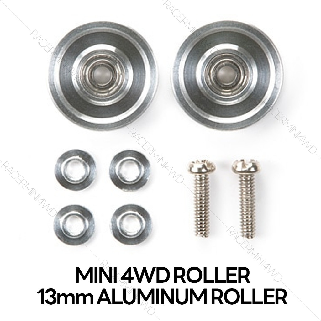 TAMIYA 13mm Aluminum Ball-Race Rollers (Ringless) 15437