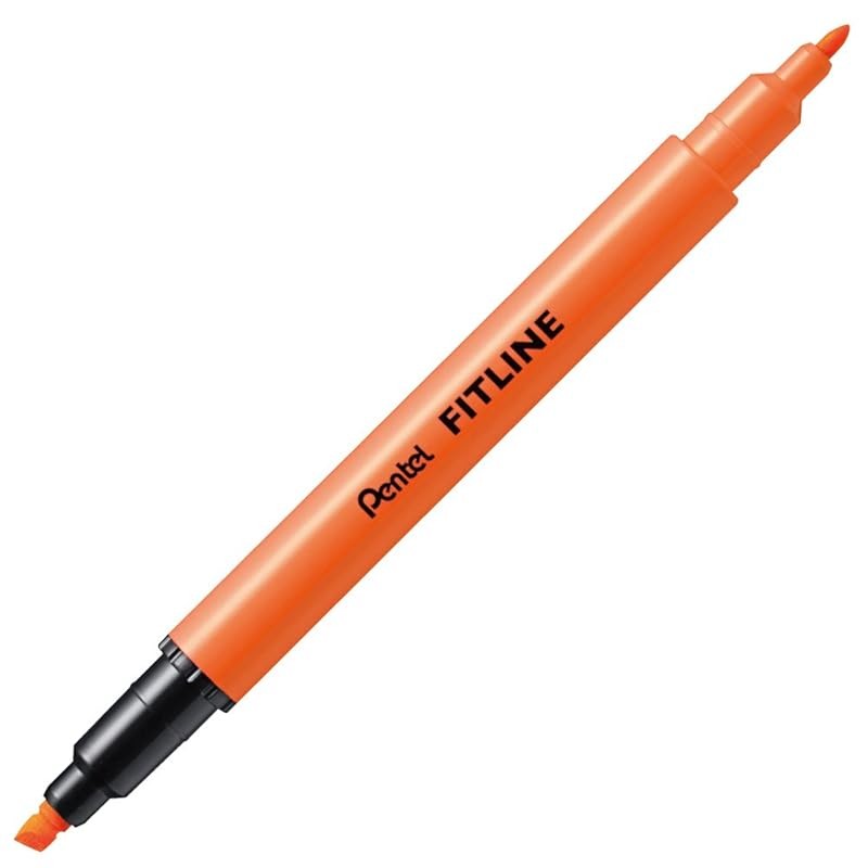Pentel Fluorescent Highlighter Fitline สีส้ม Slw11-F ชุด 10 ชิ้น