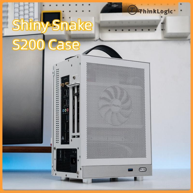 Shiny Snake S200 Chassis Portable ITX Portable mini Desktop Computer Main Case Ultra mini Desktop Ca