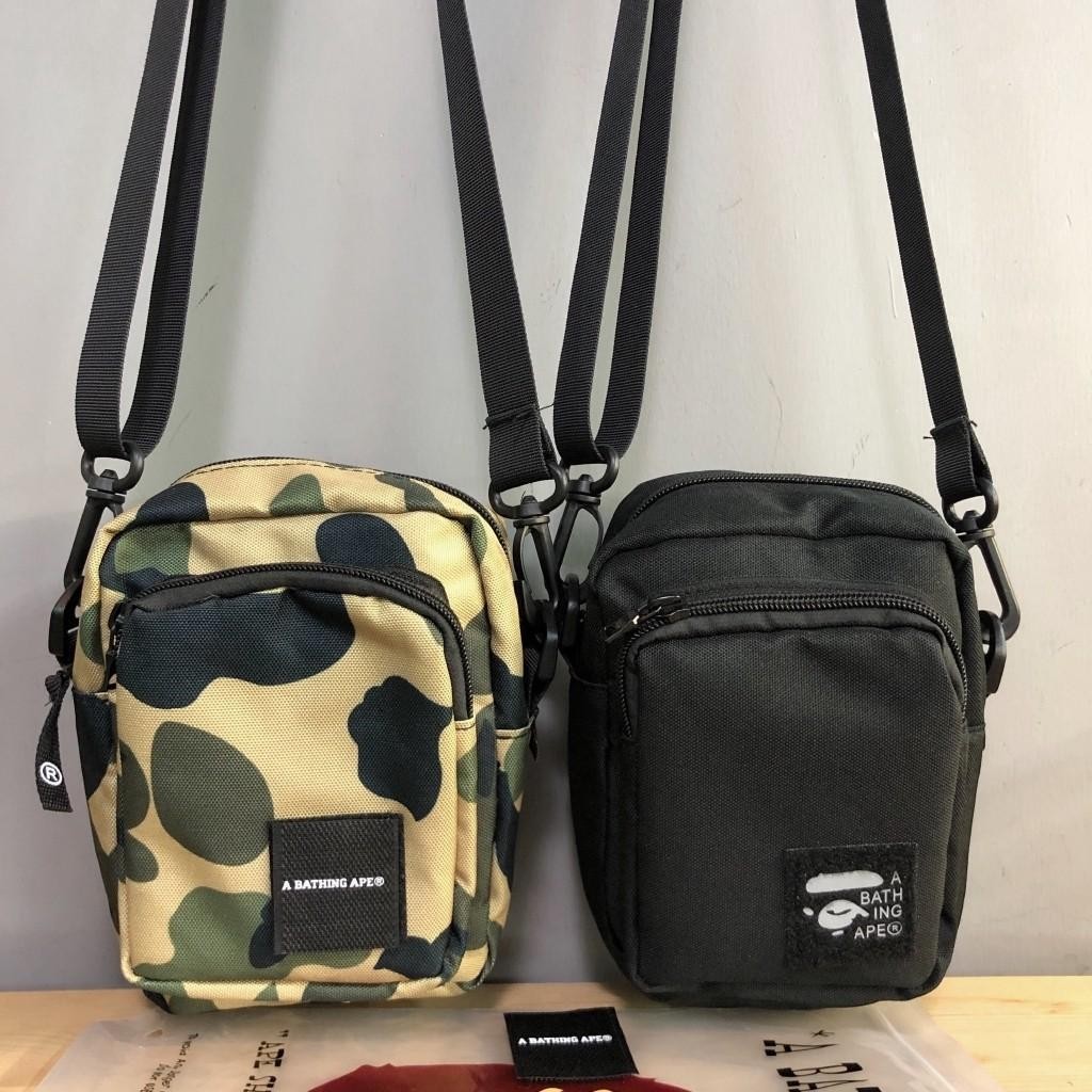 Bape Messenger Bag กระเป๋าสะพายไหล่ผู้ชายกันน้ําความจุขนาดใหญ่