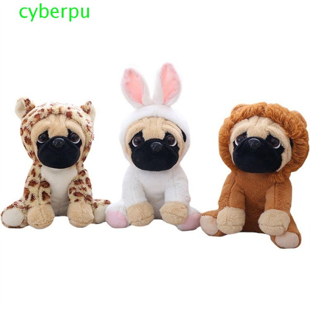 Cyberpulse ตุ๊กตาหมาปั๊ก คอสเพลย์ไดโนเสาร์ Sharpei สุนัข กระต่าย ช้าง บูลด็อก 20ซม. นุ่ม ของขวัญคริสต์มาส