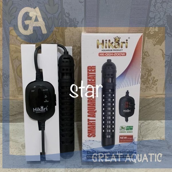 เครื่องทําความร้อนอัจฉริยะตู้ปลาบ่อปลา HIKARI HK QGH 100 WATT 150 WATT 200 WATT 300 WATT 500 WATT ดิ