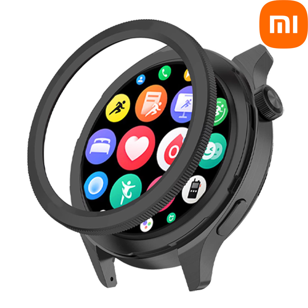 ใหม่สแตนเลสสตีลโลหะ Bezel และ PC Bezel แหวน Anti-Scratch ตกแต่งนาฬิกาสําหรับ Xiaomi นาฬิกา S4 S3