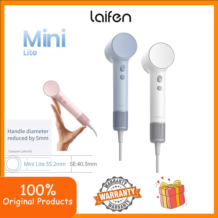 Laifen Mini Lite เครื่องเป่าผมความเร็วสูงสําหรับเดินทางแบบพกพา เครื่องเป่าผมไอออนลบ