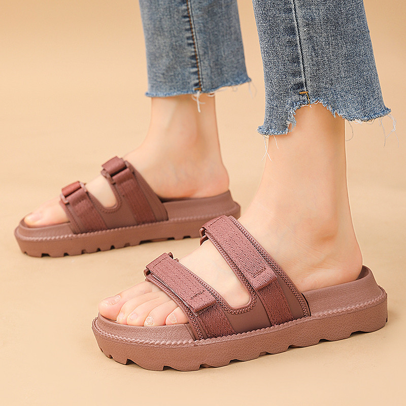 หนา soled Shit-Stepping Feeling Flip-Flops ฤดูร้อนรองเท้าผู้หญิงสบายๆชายหาดรองเท้าแตะกันลื่น - รูปที่ 7