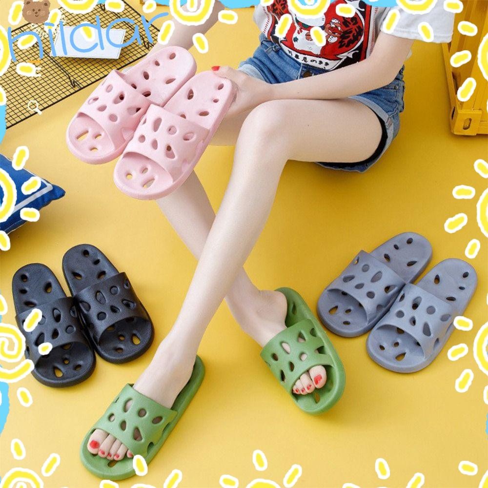ฮิลดา รองเท้าแตะผู้หญิง,รองเท้าแตะในห้องน้ํา อีวา กันลื่น,รองเท้าแตะคู่สีทึบน่ารักนุ่มคุณภาพสูงใช้ในบ้าน