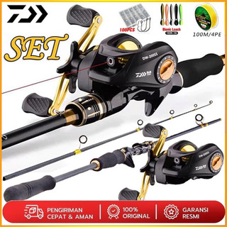 Joran Pancing Set 1.8m 2.1m Joran 18+1BB 7.2:1 Reel BC Joran Set Lengkap joran set lengkap 1.65-2.7m serat karbon joran pancing and 7.2:1 Gulungan Pancing Logam BC Casting Reel Fishing Set Accessories Joran Pancing 1 Set Set